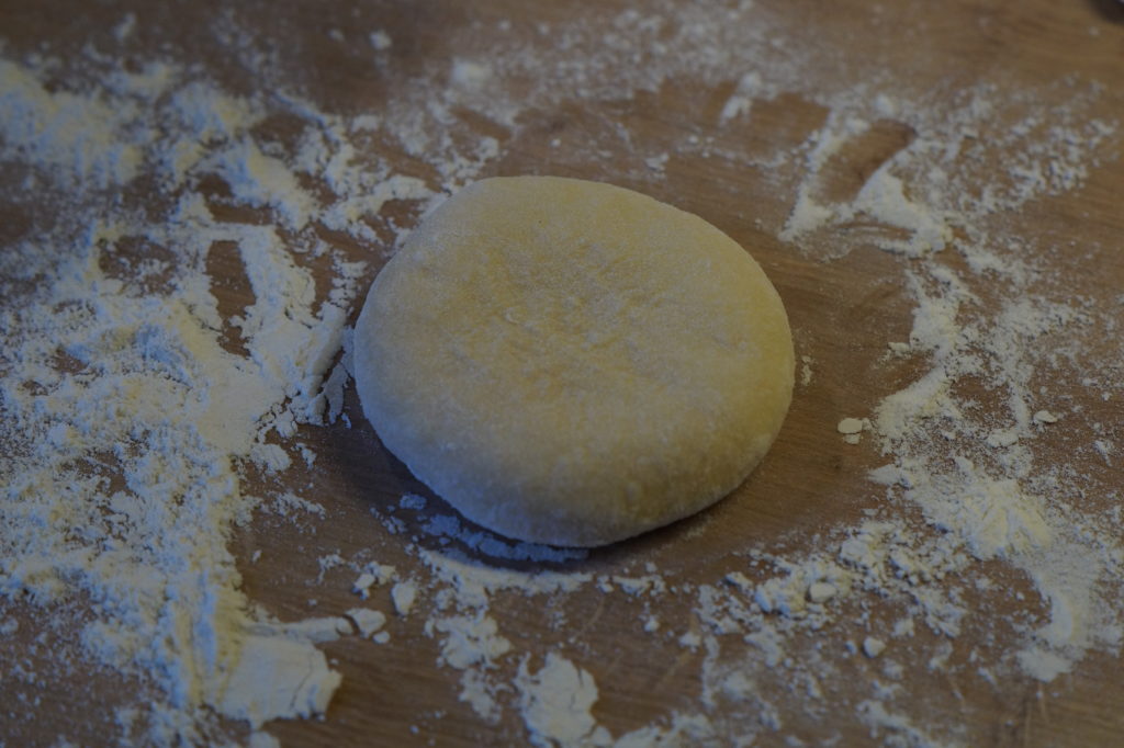 pressed bun dough